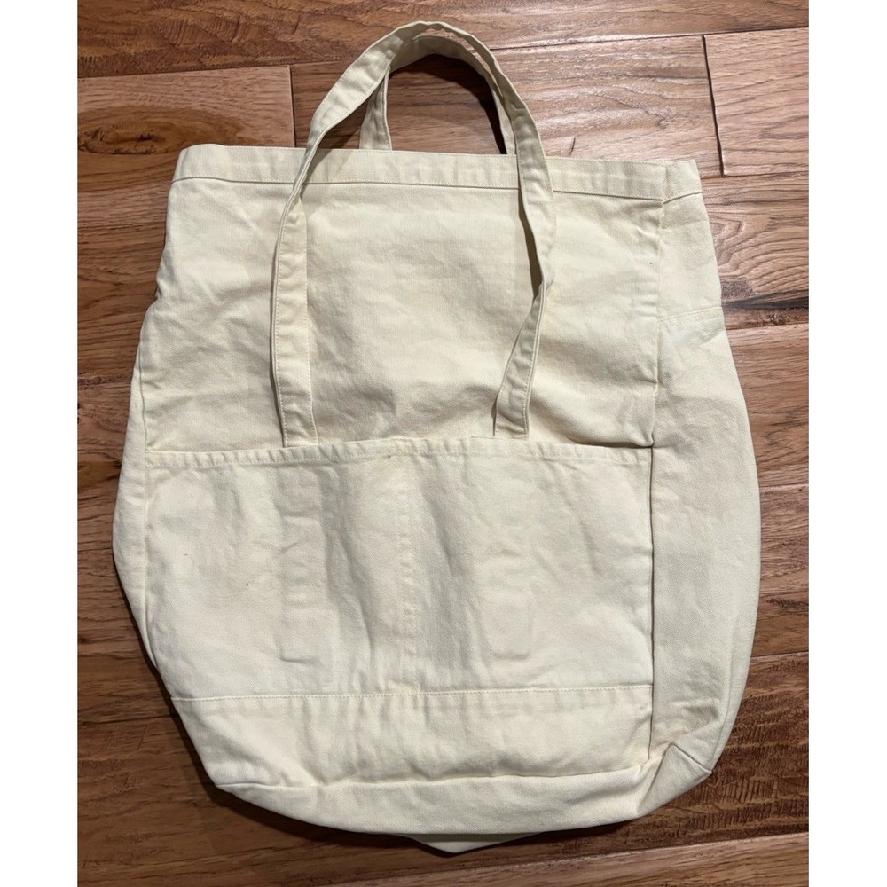 NWT Sundry Canvas Tote Bag Natural Cream Extra Large 20 X 15 X‎ 7